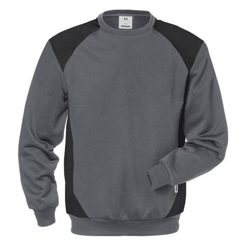 Fristads sweatshirt 7148 SHV - grijs/zwart