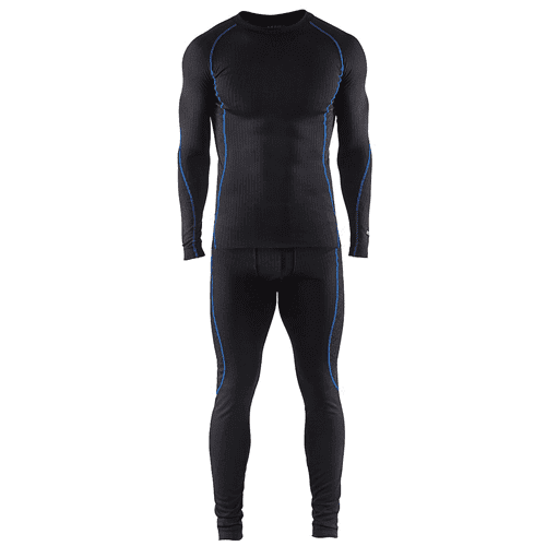 Blåkläder thermokledingset 6810 light - zwart/korenblauw