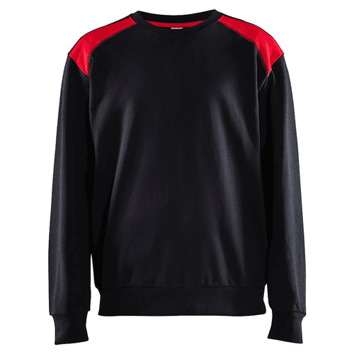 Blåkläder sweatshirt bi-colour - zwart/rood