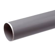 PVC buis SN4, lengte 5 m, grijs