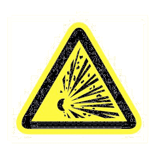 Explosion hazard pictogram