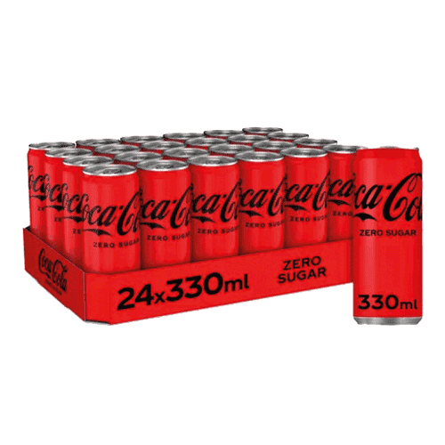 590050 Coca-Cola Zero tray a 24 blik