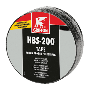 610330 GRF HBS-200 rep.tape 7,5cmx5mtr zw.