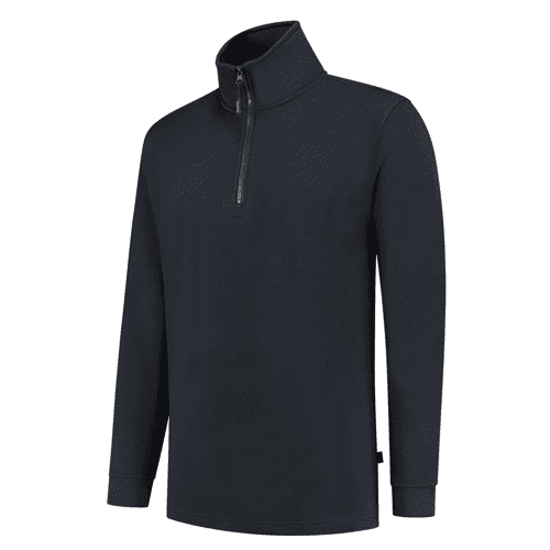 Tricorp sweater met ritskraag - navy