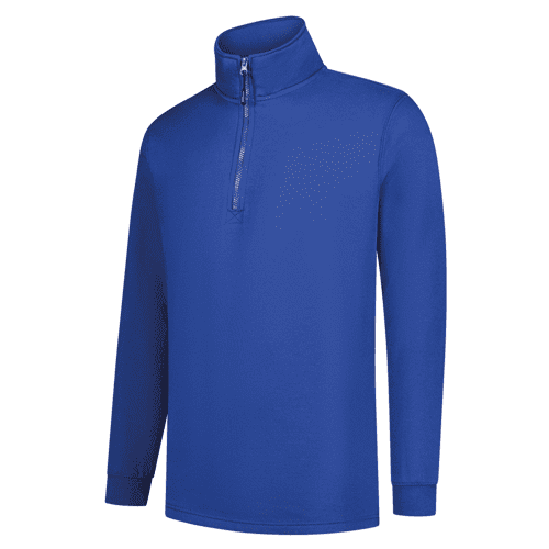 Tricorp sweater met ritskraag - royal blue
