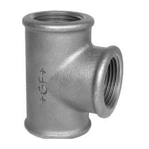 cast iron Tee 90° GF130, 1" x 1/2" x 1", 332717 Wholesale Van Walraven