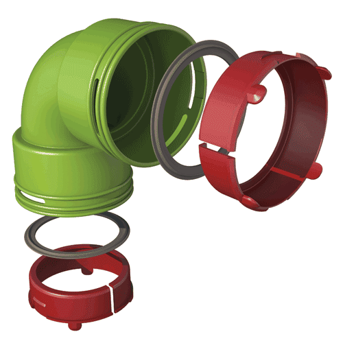 Ubbink Air Excellent AE34c 90° bend