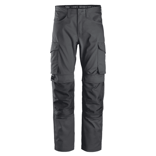 Snickers work trousers with knee pockets 6801 - steel grey