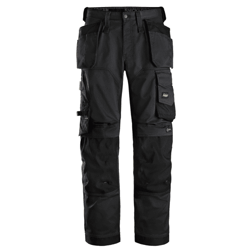 Snickers work trousers AllroundWork stretch loose fit 6251 - black