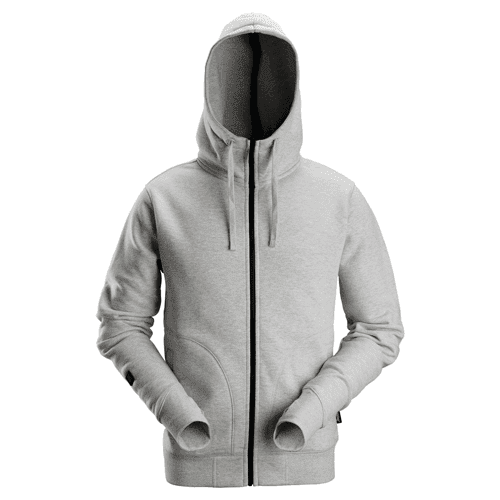 Snickers AllroundWork hoodie met rits 2890 - grey melange