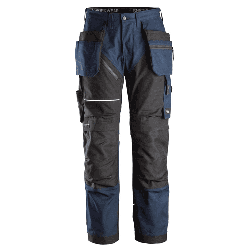 Snickers work trousers+ RuffWork Canvas+ 6214 - navy/black