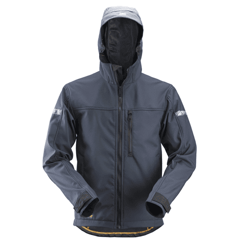 Snickers AllroundWork Soft Shell jacket with hood 1229 - navy/black