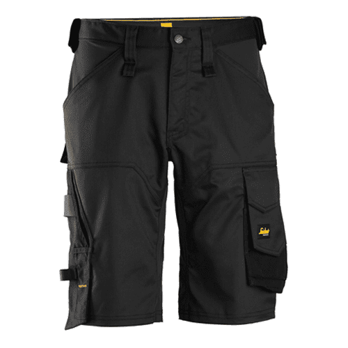 Snickers short work trousers AllroundWork stretch loose fit 6153 - black