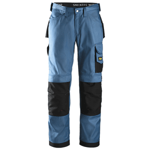 Snickers work trousers DuraTwill 3312 - ocean blue/black