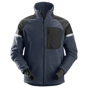 Snickers AllroundWork windproof fleece jacket - navy/black