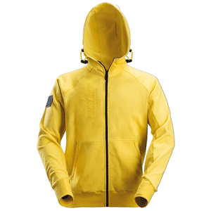 084756 #SNK Logo hoodie+rits L Yellow