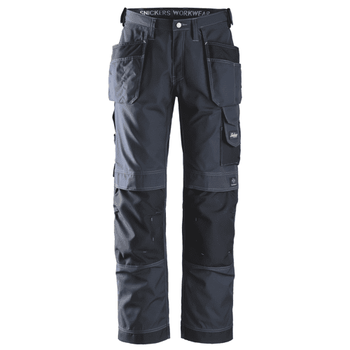 Snickers work trousers Rip-Stop 3213 - navy/black