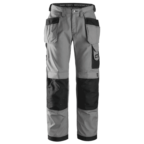 Snickers work trousers Rip-Stop work 3213 - grey/black
