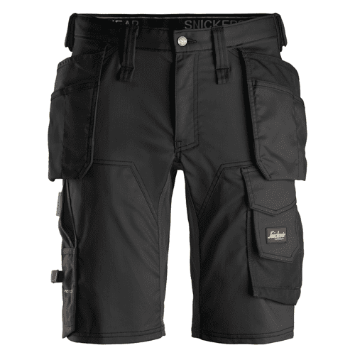 Snickers short work trousers AllroundWork stretch 6141 - black
