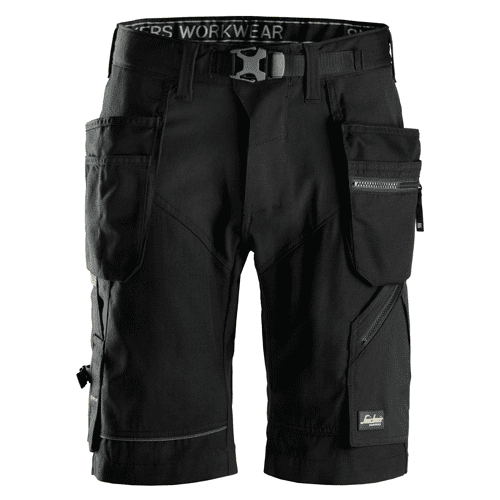 Snickers short work trousers+ FlexiWork 6904 - black