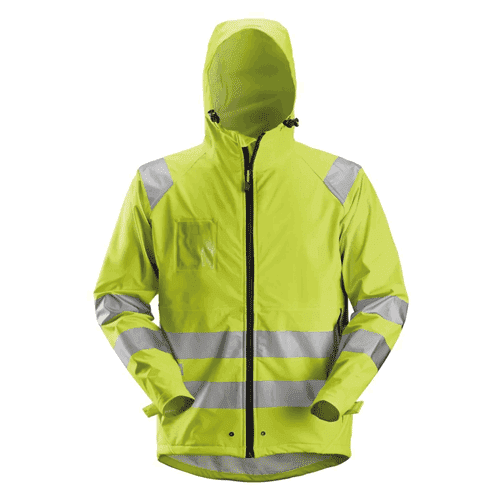 Snickers regenjack PU High Visibility 8233 - yellow