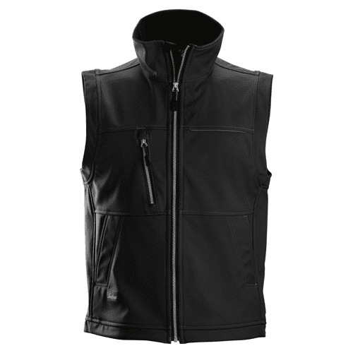 Snickers Profiling softshell vest 4511 black, maat L