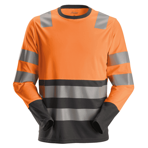 Snickers AllroundWork High-Vis long-sleeve shirt 2433 - orange