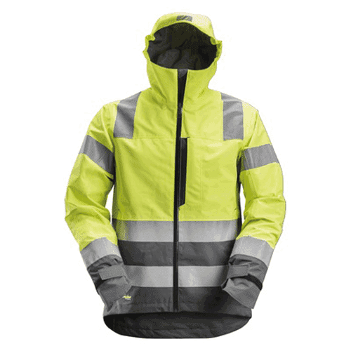 Snickers AllroundWork High Visibility shell jas 1330 - yellow