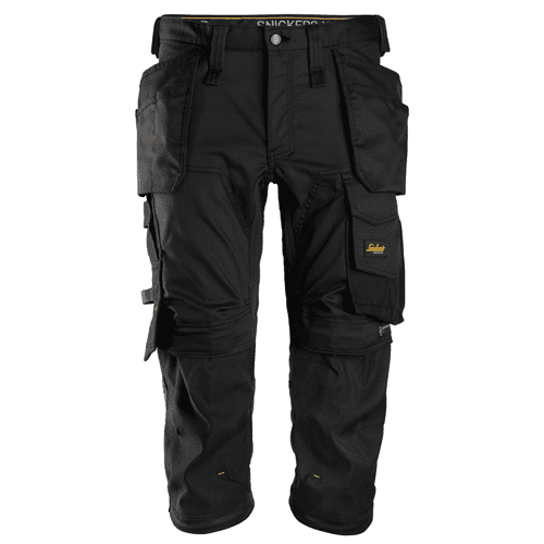 Snickers pirate trousers AllroundWork stretch 6142 - black