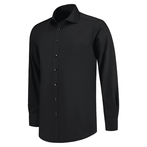 085855 Shirt Stretch Fitted black 41/7