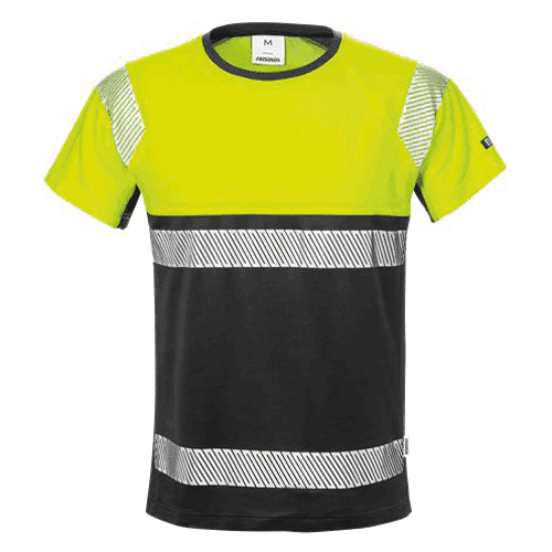 085924 FRI T-shirt HighVis kl1 gl/zw M