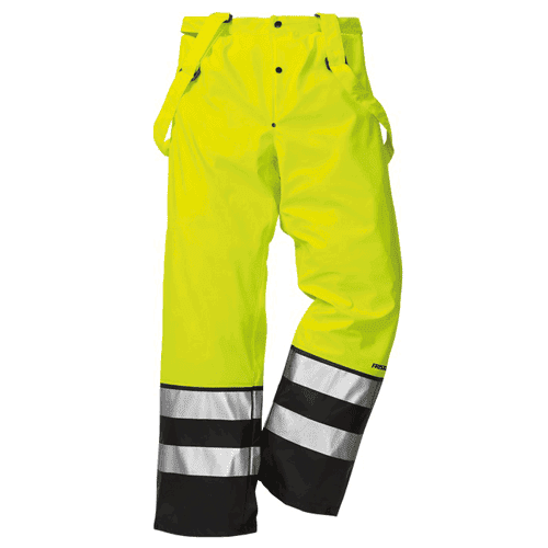 Fristads High Vis waterproof trousers 2526 RS - yellow/black