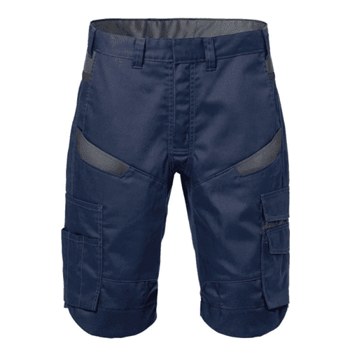 Fristads korte broek 2562 STFP, marineblauw/grijs