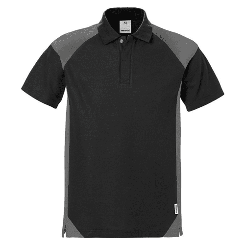 Fristads polo shirt 7047 PHV - black/grey