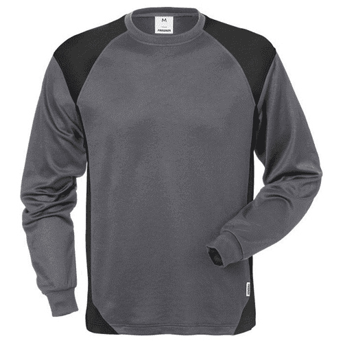 Fristads long-sleeved T-shirt 7071 THV - grey/black