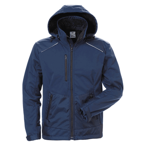 086414 FRI softsh.winterjas 4060 blauw M