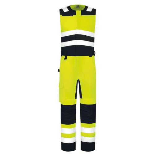 Tricorp High Vis bi-colour waistcoat trousers - fluorescent yellow-ink