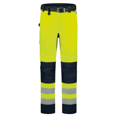 Tricorp High Vis bi-colour work trousers - fluorescent yellow-ink