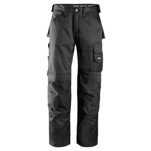 Snickers work trousers DuraTwill 3312 - black/black