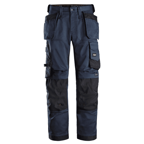 Snickers work trousers AllroundWork stretch loose fit 6251 - navy/black