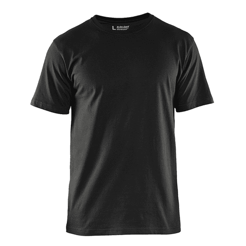 086827 BLK t-shirt 3525 r.hals zwart L