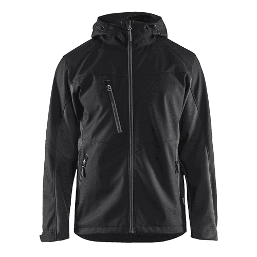 Blåkläder hooded softshell jacket 4753 - black/dark grey