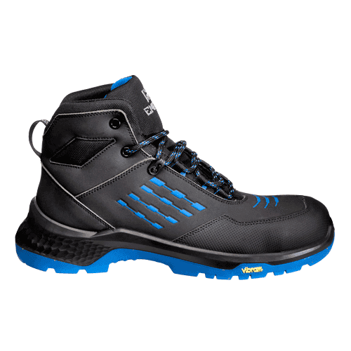 Emma work shoes CrossForce X High D S3 - black/blue