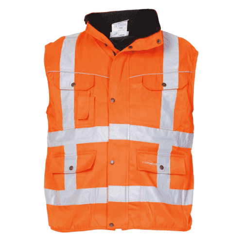 087532 HYD bodywarm.Aken HVis oranje L