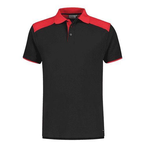 092010 Santino poloshirt Tivoli zw/rd M