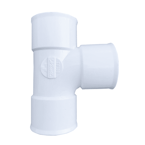 PVC Tee 88°, 50 mm - white