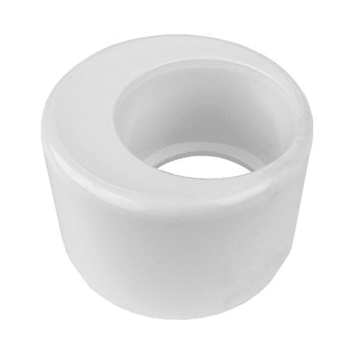 PVC reducer insert eccentric, 50x32mm, white