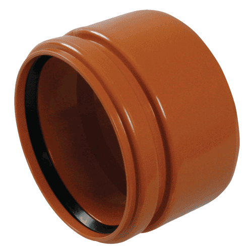 PVC adaptor to clay pipe SN4, brown