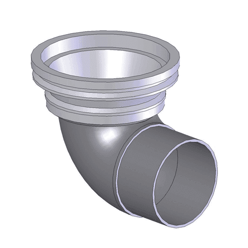 Pluvetta® balcony drain with bend