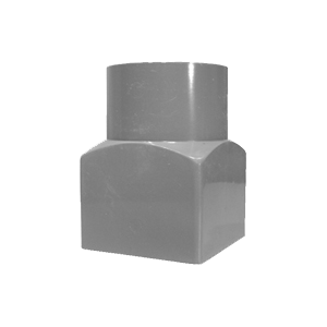 Square Rainwater drainage reducer square to round, solvent